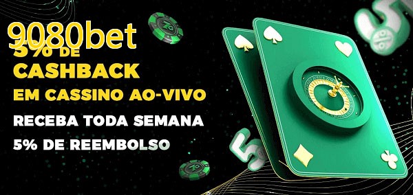 Promoções do cassino ao Vivo 9080bet